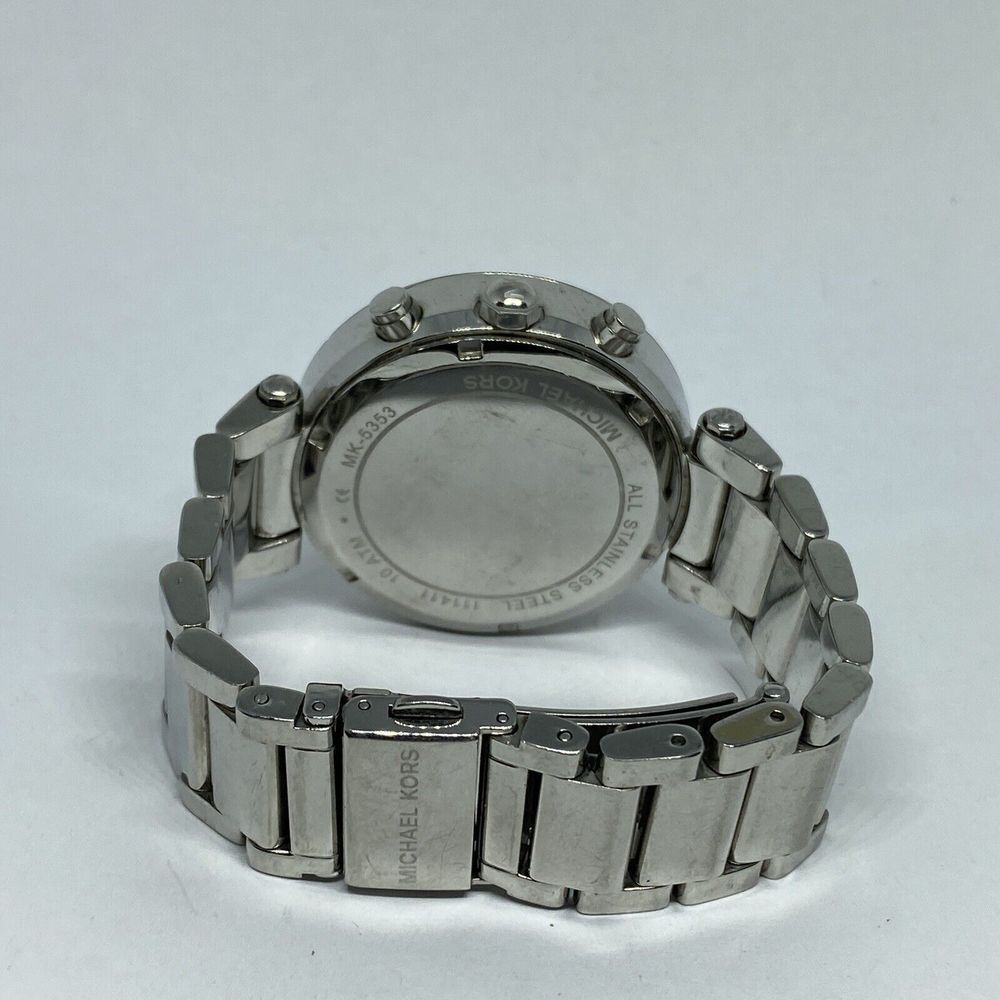 Michael Kors Parker MK5353 Womens Stainless Steel Analog Silver Dial Watch UC787 - Picture 10 of 12